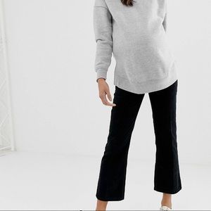 ASOS maternity over the bump kick flare cords